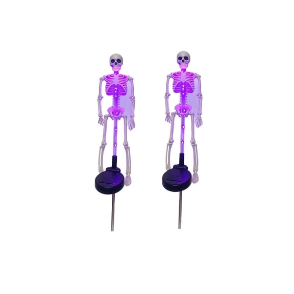 Orangide Halloween Solar Skeleton Light Outdoor Ground Insert Illuminated Bone Figure with Stake for Yard Graveyard Spooky Night Decor