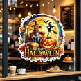 thumbnail image 1 of Orangide Halloween Window Clings, Scarecrow Pumpkin Decals Removable for Glass Door Wall Home Party Decorations, 1 of 7