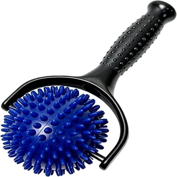 Orangide Handheld Muscle Roller with Spiky Balls, Yoga Massage Stick for Back Foot Shoulder Hand Leg Calf, Body Relaxation Tool