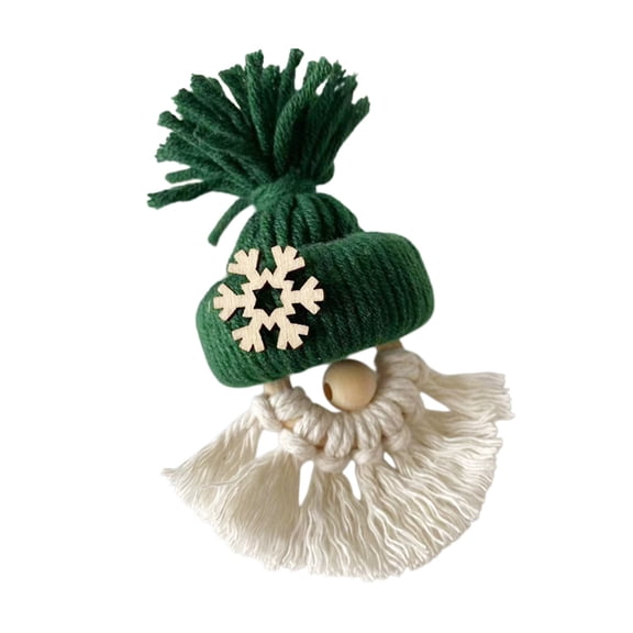 Orangide Handmade Macrame Gnomes with Instruction Santa Claus Design Macrame Kit for Beginners Christmas Hanging Gnomes Decorations