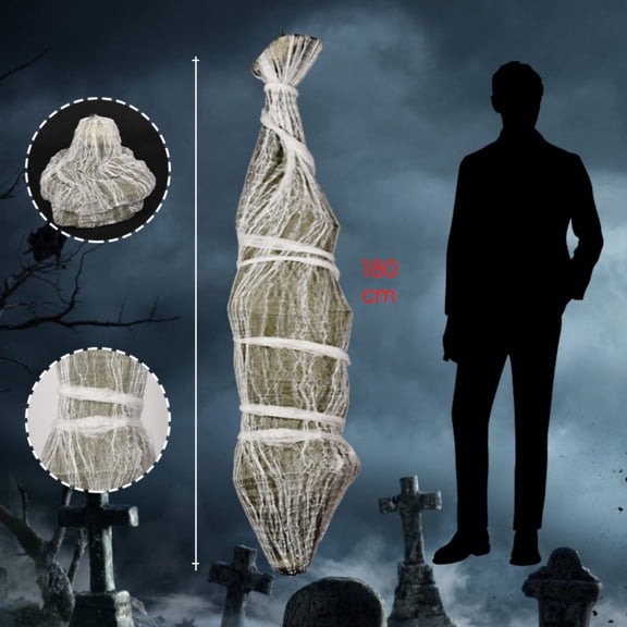 Orangide Hanging Mummy Decoration 6 FT with Wrapped Cloth Effect Lifesize Halloween Party Decor for Yard Porch Indoor Outdoor Home Decor
