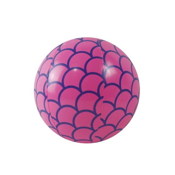 Orangide Inflatable Beach Ball Large Fish Scale Print Pool Toy for Summer Swimming Pool Party, Beach, Outdoor Games and Water Play Fun for Kids Adults