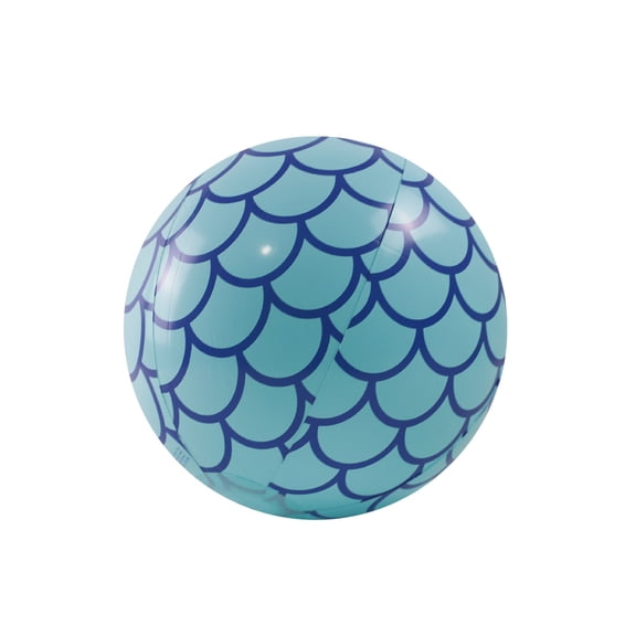 Orangide Inflatable Beach Ball Large Fish Scale Print Pool Toy for Summer Swimming Pool Party, Beach, Outdoor Games and Water Play Fun for Kids Adults