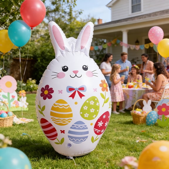 Orangide Inflatable Easter Eggs for Outdoor Patio Decoration, Colorful Giant Eggs for Lawn Garden Decor, Spring Holiday Party Supply, Easter Decor