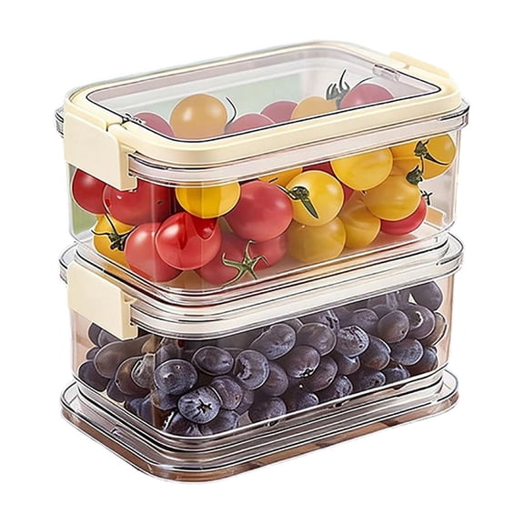 Orangide Insulated Leakproof Cooler Container with Handle, Stackable Refrigerator Organizer Bin, for Outdoor Camping Travel & Lunch Meal Prep