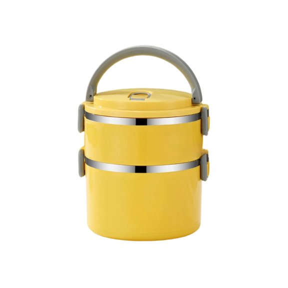 Orangide Insulated Rice Bucket with Lid Stainless Steel Lunch Box Bento Container Leakproof Food Jar for Adults Kids Work Picnic