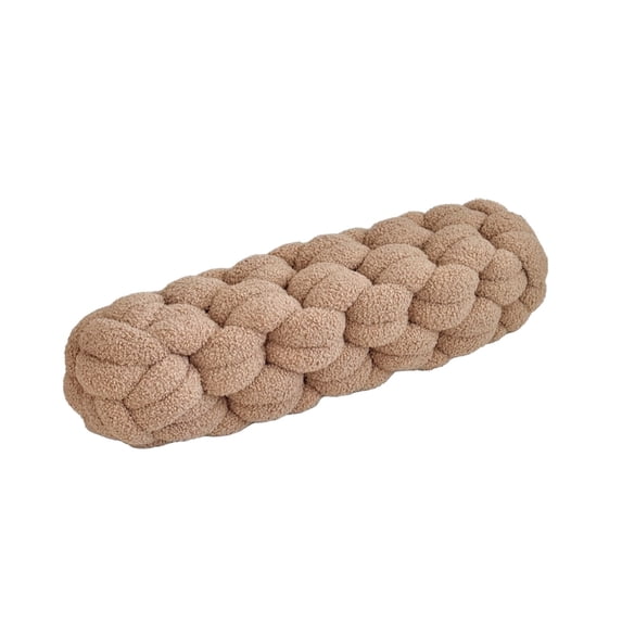 Orangide Knot Pillow Long Lumbar Cushion, Soft Cozy Knotted Decorative Throw Pillow for Sofa Bedroom, Boho Style Back Support Cushion for Homestay Living Room