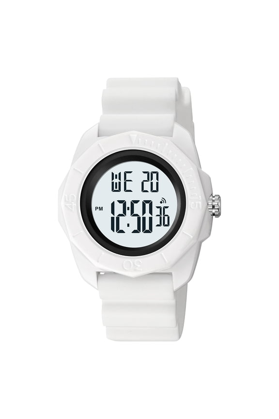 Large Digital Chronograph Watch Multifunctional Luminous Waterproof For Men Outdoor Sports With Alarm Stopwatch Easy To Read Shock Resistant