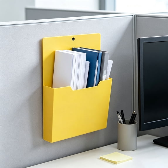 Orangide Magnetic File Organizer A4 Coded Folders for Fridge Wall Paper Mail Holder Back to School Office Whiteboard