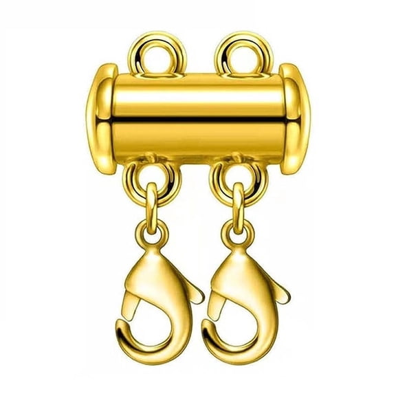 Orangide Magnetic Slide Lock Clasp for Necklace Layering, Multi Strands Connector Slide Tube Clasps for Jewelry Making, Easy Open and Close for Women