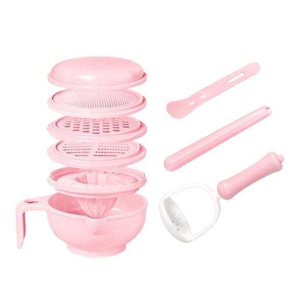 Orangide Manual Food Processor and Puree Stick Tool Set, Food Grinding Bowl for Baby Food, Veggies, Fruits, Easy Kitchen Puree Maker
