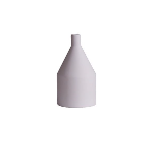 Orangide Matte White Bud Vase Minimalist Tapered Shape Small Flower Vase for Home Table Shelf Modern Centerpiece Decor Simple Design Chic Style