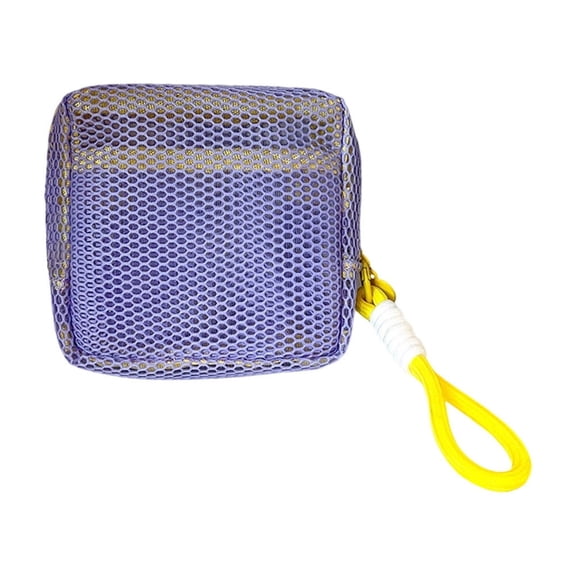 Orangide Mesh Beach Bag - Portable Mesh Makeup Bag, Travel Toiletry Organizer, Cosmetic Pouch for Pool Beach, Lightweight, Spring Summer Beach Essential