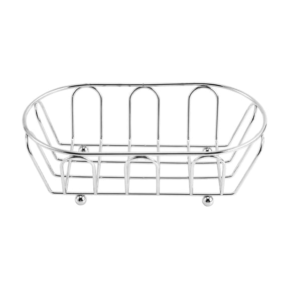 Orangide Metal Mesh Food Serving Tray Elongated Snack Container for Chips Chicken Bread, Decorative Organizer for Diner Home and Party Serving