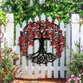 thumbnail image 1 of Orangide Metal Wall Art Iron Wall Hanging Modern Sculpture Waterproof Outdoor Decoration for Yard Balcony Bedroom Living Room Spring Summer Decor, 1 of 9