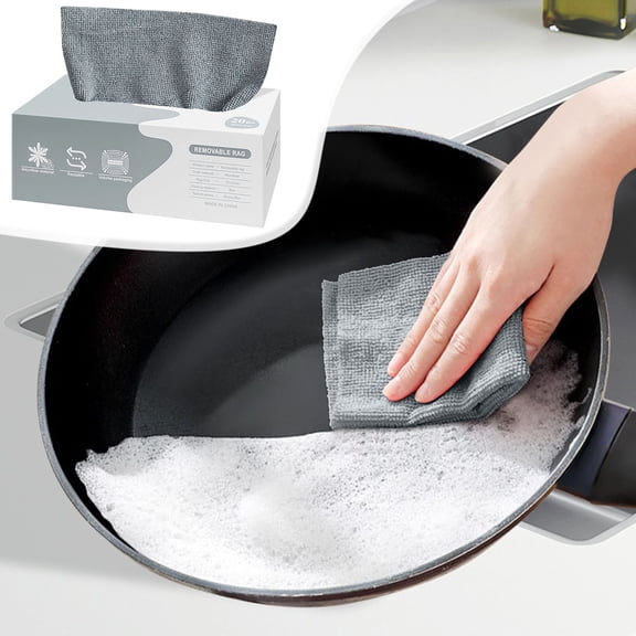 Orangide Microfiber Cleaning Cloths, 20 Count Box of Reusable and Edgeless Towels, 7.9 x 7.9 Inches for Car Detailing, Household Dusting and Glass Cleaning