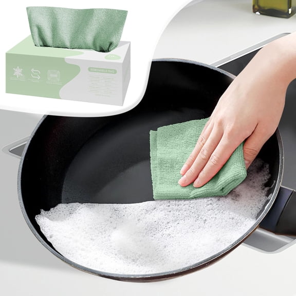 Orangide Microfiber Cleaning Cloths, 20 Count Box of Reusable and Edgeless Towels, 7.9 x 7.9 Inches for Car Detailing, Household Dusting and Glass Cleaning