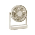 thumbnail image 1 of Orangide Mini Desk Fan Rechargeable with Oscillation and Night Light, Portable USB Fan for Camping Kitchen Dorm Room, Quiet Compact Design, 1 of 9