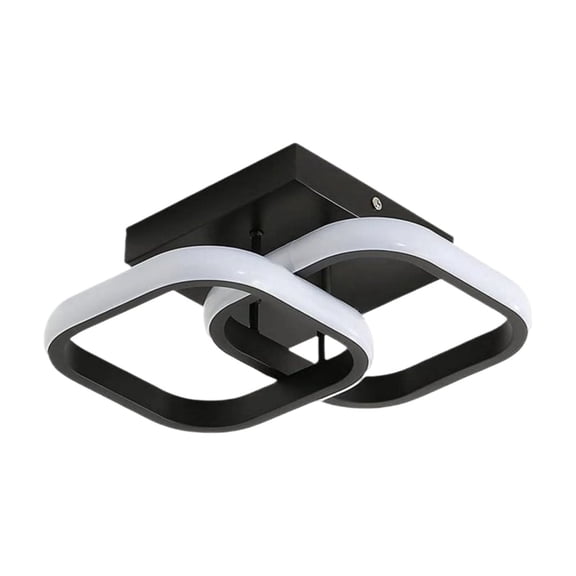 Orangide Modern LED Ceiling Light Double Frame Low Profile Recessed Lamp for Hallway Entryway Cloakroom Stairway Balcony Bedroom Eye Friendly