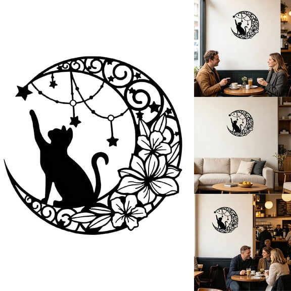 Orangide Moon Metal Wall Art Hanging Piece With Lunar Design For Bedroom Living Room Or Bar Decorative Modern Home Wall Decor Artwork
