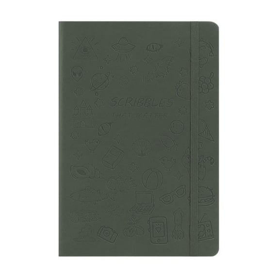 Orangide Notebook, Softcover Cartoon A5 Journal for Students, Cute Diary with Elastic Band, Lined Pages for Business Notes