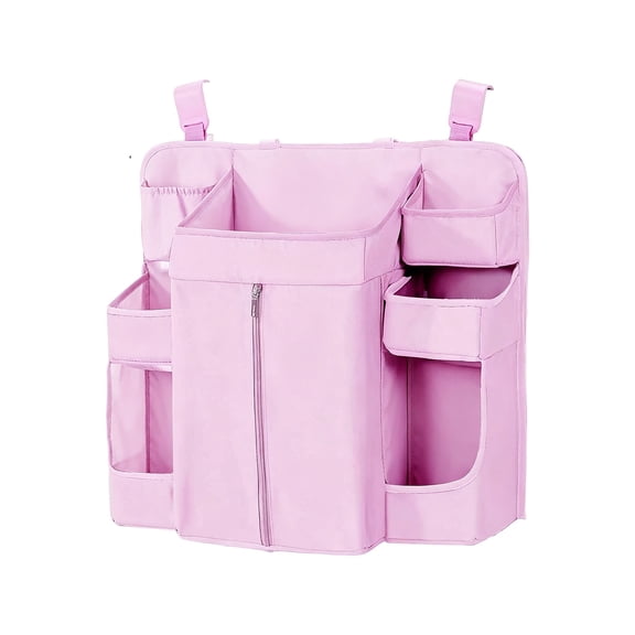 Orangide Nursery Diaper Caddy Organizer, Hanging Storage Rack for Baby Crib, Multifunctional Washable Diaper Bag for Infant Wipes and Accessories