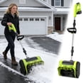 thumbnail image 1 of Orangide Portable Snow Sweeper, Wireless Foldable Hand Push Design for Driveway Sidewalk Patio Snow Removal, Lightweight Home Outdoor Winter Use, US Standard, 1 of 9
