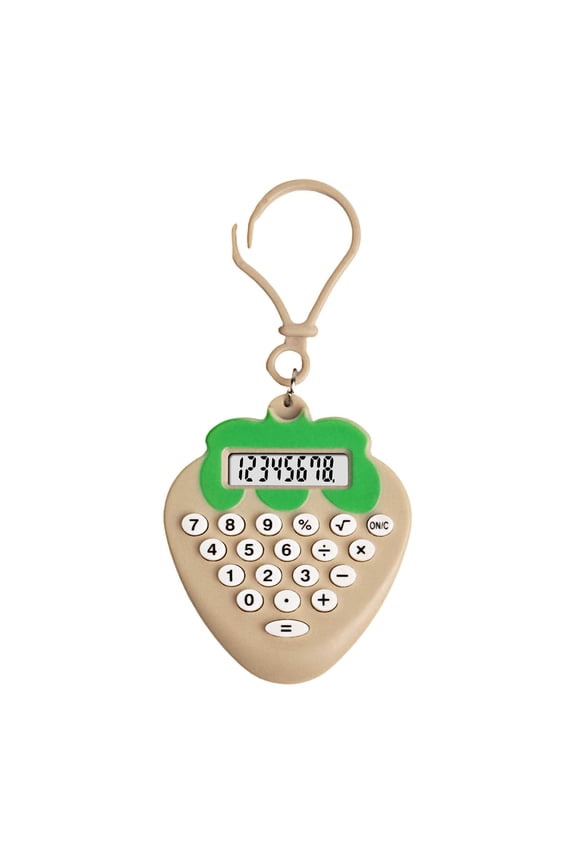 Portable Stu/dent Mini Calculator Exam High Appearance Cute Keychain Maze Computer 8 Digit Display with Solar Power for Sch/ool
