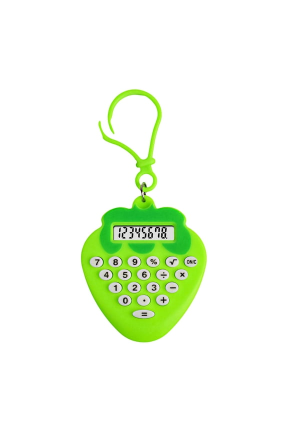 Portable Stu/dent Mini Calculator Exam High Appearance Cute Keychain Maze Computer 8 Digit Display with Solar Power for Sch/ool