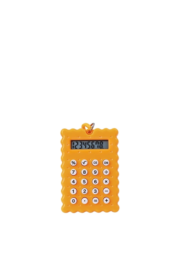 Portable Stu/dent Mini Calculator Exam High Appearance Cute Keychain Maze Computer 8 Digit Display with Solar Power for Travel