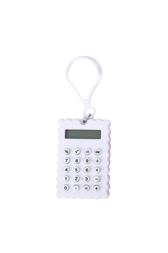 Portable Stu/dent Mini Calculator Exam High Appearance Cute Keychain Maze Computer 8 Digit Display with Solar Power for Travel