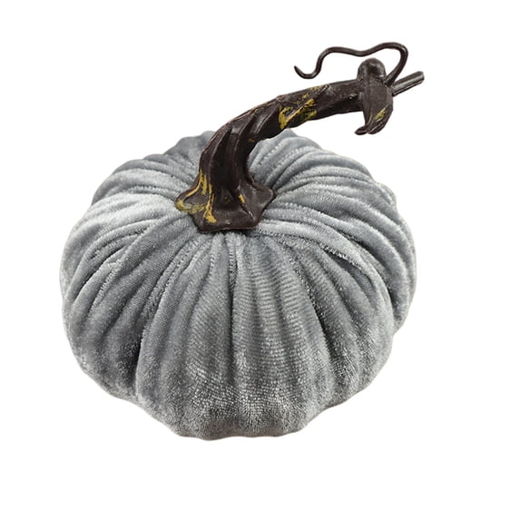 Orangide Pumpkin Decoration Velvet Fabric Simulated Pumpkin Ornament for Fall Thanksgiving Table Centerpiece Shelf Display