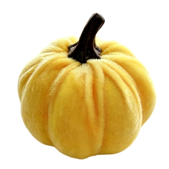 Orangide Pumpkin Decoration Velvet Fabric Simulated Pumpkin Ornament for Fall Thanksgiving Table Centerpiece Shelf Display
