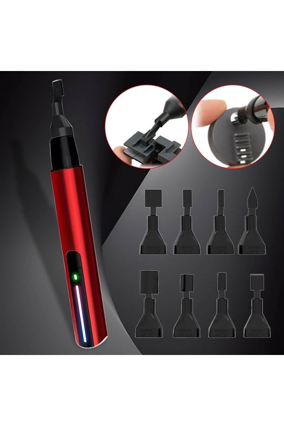 Reciprocating Sander, USB Charging Mini Pen Sander with 8 Sanding Heads, 3 Speeds Adjustable, Portable Polishing Tool for Small Sanding Projects