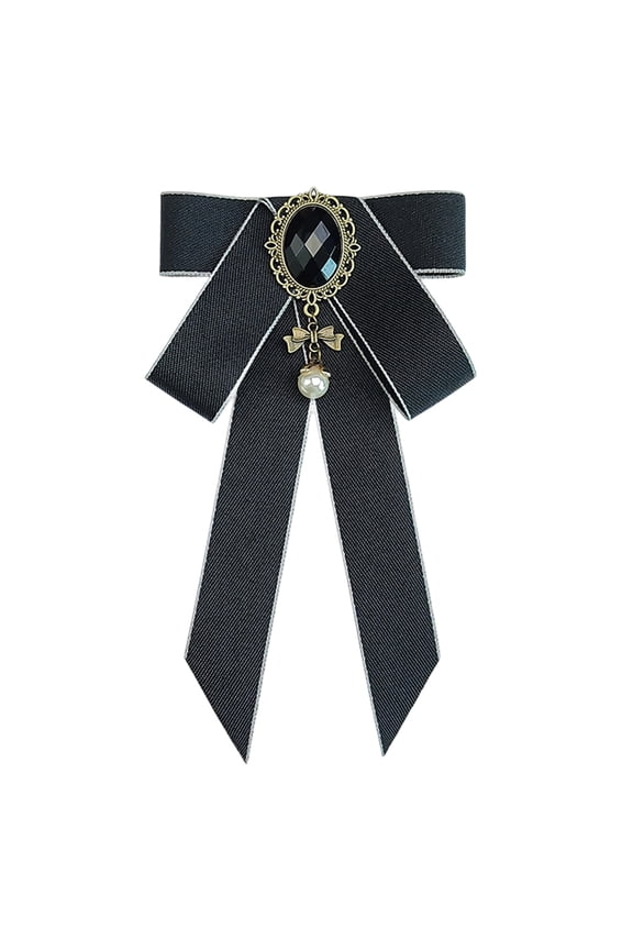 Shirt Bow Brooch for Women, Elegant Bowknot Pin for Blouse, Shirt Collar Decoration, Office Party Daily Wear, Solid Color Brooch Accessory