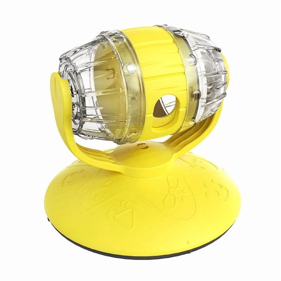 Orangide Slow Feeder Puzzle Toy for Cats, Food Dispensing Turntable for Mental Stimulation, Interactive Pet Feeder for Indoor Cats Kittens, Anti-Choking Dog Bowl Alternative