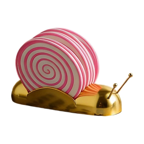 Orangide Snail Shaped Coasters Insulated Silicone Drink Pads For Home Kitchen Decor Non Slip Heat Resistant Table Mats