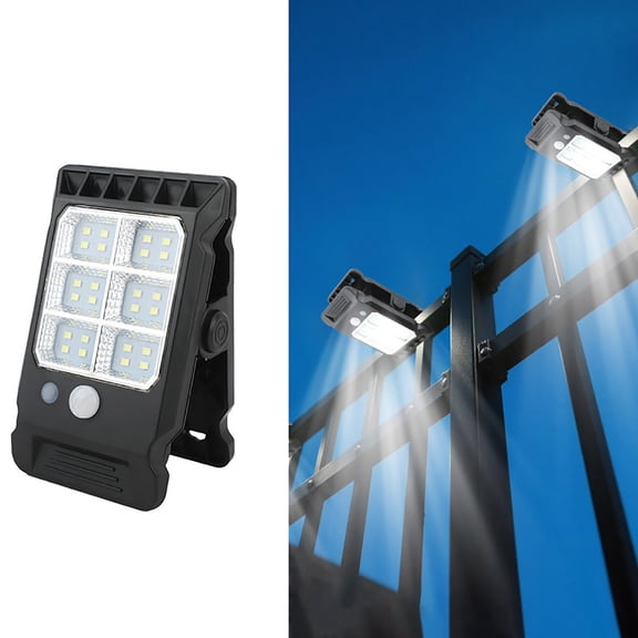Orangide Solar Clip Light, Smart Sensor Fence Lamp 3 Modes for Outdoor Yard Gate Garden Wall, Motion Sensor Lights for Garage Patio