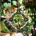 thumbnail image 1 of Orangide St Patrick's Day Ornament, Irish Blessing Double Sided Four Leaf Clover Hanging Decor, 3 Inch Keepsake for Holiday, Home, Office, Gift for Friends, 1 of 5
