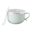 thumbnail image 1 of Orangide Stainless Steel Noodle Bowl with Pattern – Large Rice Soup Bowl for Ramen, Pho – Heat Resistant and Durable for Home or Dorm, 1 of 6