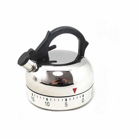 Orangide Teapot Shaped Mechanical Kitchen Timer - Retro Countdown Timer for Cooking, Baking, Home Kitchen Decor, Easy to Use