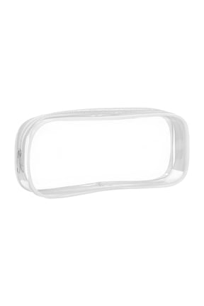 Transparent Pen Pouch Zipper Pencil Bag Clear Vinyl Cosmetic Case for Sch/ool Office Travel Stationery Makeup Organizer