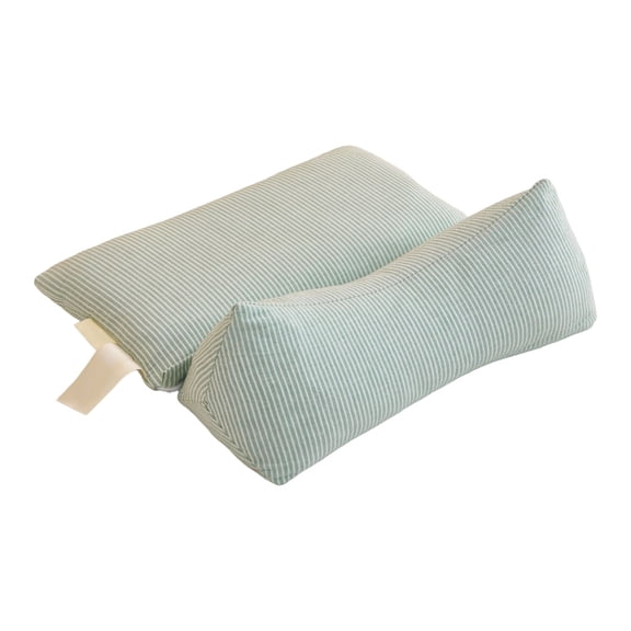 Orangide Triangle Neck Pillow Multifunctional Support, Removable Washable Striped Cushion For Office Nap Car Travel Lower Back Pain Relief