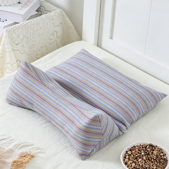 Orangide Triangle Neck Pillow Multifunctional Support, Removable Washable Striped Cushion For Office Nap Car Travel Lower Back Pain Relief