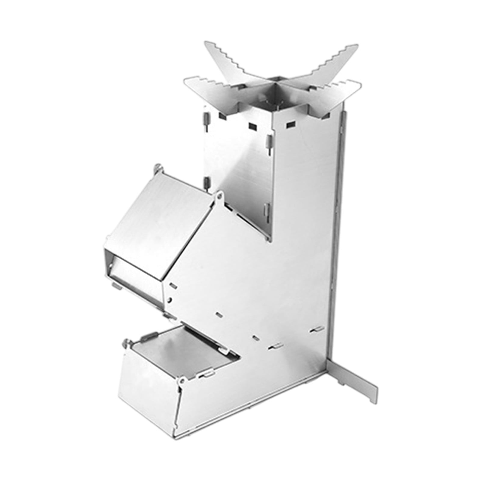 Orangide Wood Burning Stove Removable Portable Rocket Stove, Outdoor Camping Stainless Steel Stove for Cooking, Backpacking Wood Fire Stove with Case
