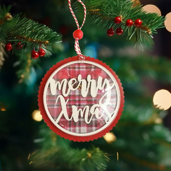 Orangide Wooden Colorful Half Spheres Christmas Tree Ornaments for Holiday Decoration Indoor Outdoor Home Party Festive Scene Setup