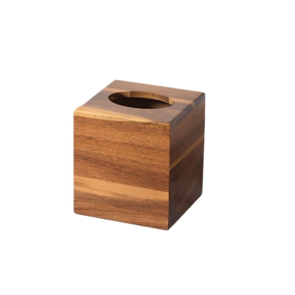 Orangide Wooden Tissue Box Holder Rustic Farmhouse Square Napkin Dispenser for Tabletop, Counter, Desk, Car, Bathroom, Kitchen, Office, Living Room Decor