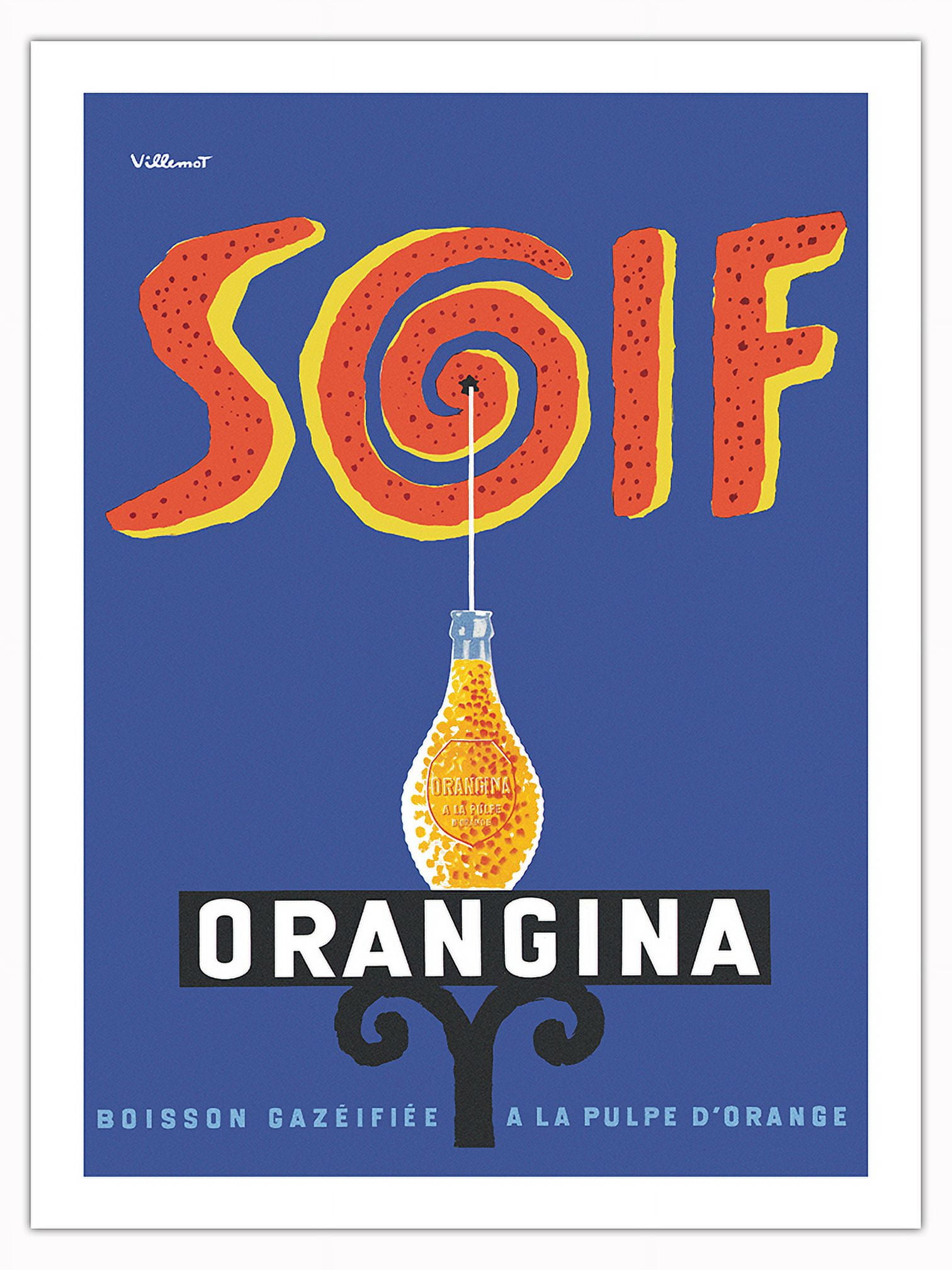 Orangina Carbonated Drink With Orange Pulp - Thirsty (Soif