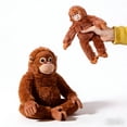 thumbnail image 1 of Orangutan Monkey Stuffed Animal Plush Toys 7.5in Mini Jumbo Plushie Toy Birthday Gifts for Wild Onez Wildlife Animals, 1 of 9