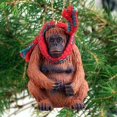 thumbnail image 1 of Orangutan Tiny Miniature One Christmas Ornament - DELIGHTFUL!, 1 of 1